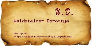 Waldsteiner Dorottya névjegykártya